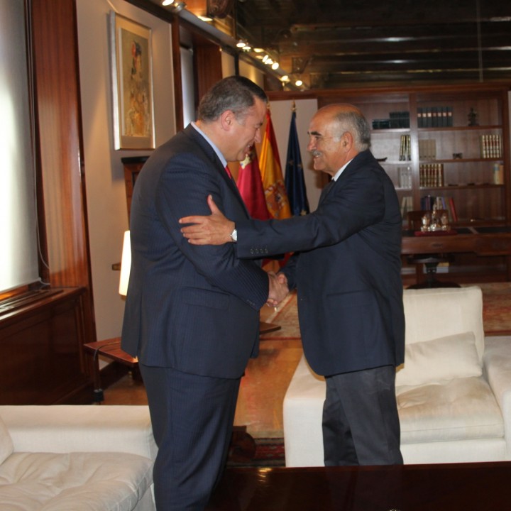 El presidente Garre recibe al Alcalde de La Unión 01jpg