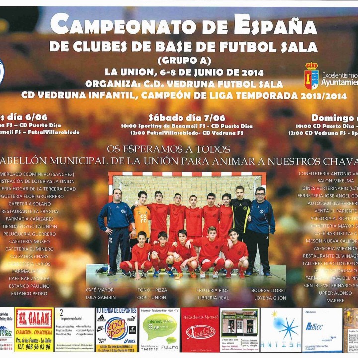 Cartel Vedruna-Futbol Sala