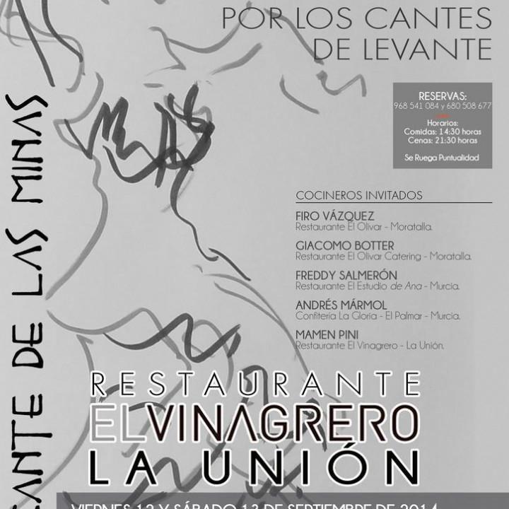 Cartel II Encuentro de Alta Cocina de El Vinagrero.