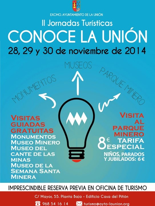 Cartel II Jornadas Turísticas -Conoce La Unión- 2014.