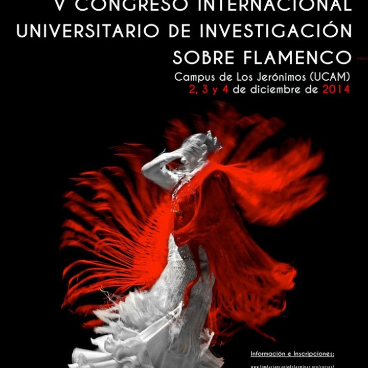 Cartel V Congreso Internacional Universitario de Investigación sobre Flamenco.2014