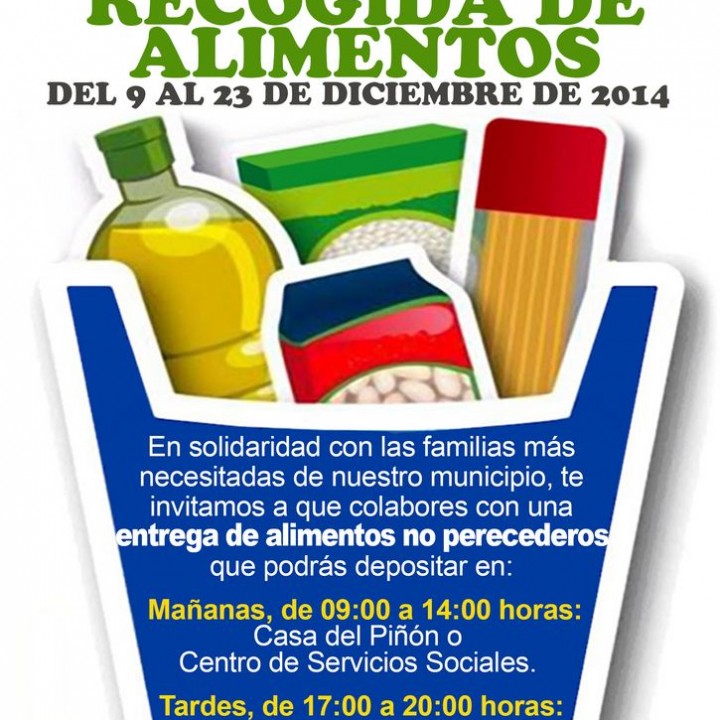 Cartel Campaña de recogida de alimentos 2014