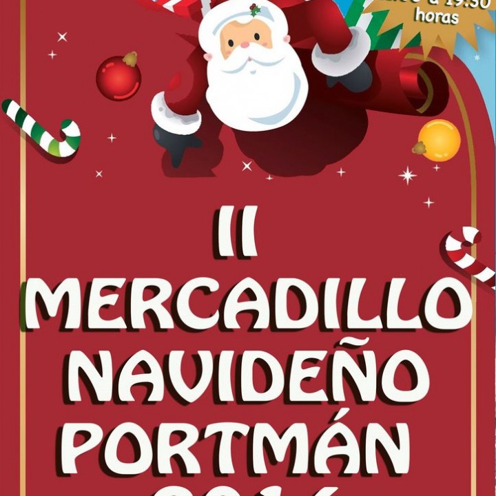 Cartel Mercadillo Navideño de Portmán 2014
