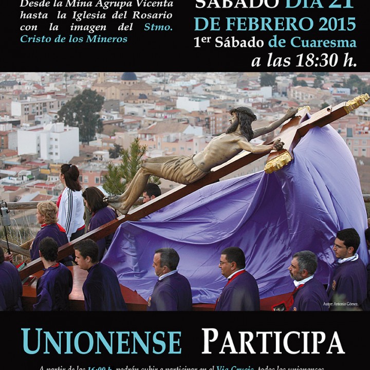 Cartel Via Crucis de la Sierra Minera 2015