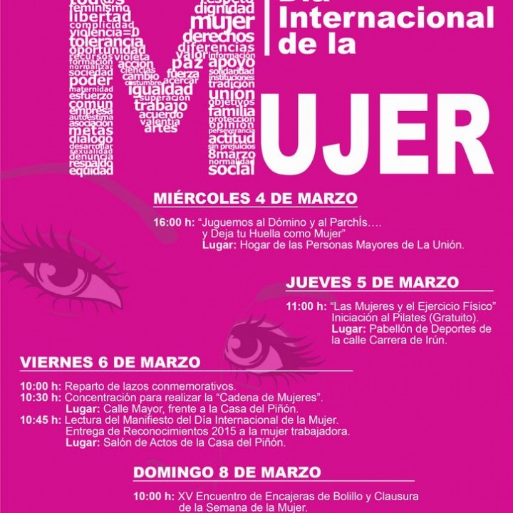 Cartel Dia de la Mujer Trabajadora 2015.