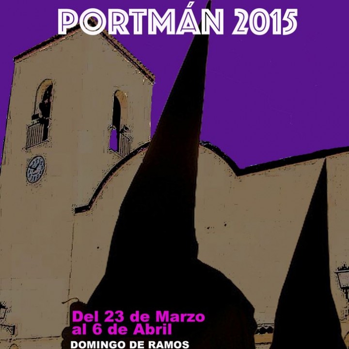 Cartel anunciador de la Semana santa de Portmán.2015